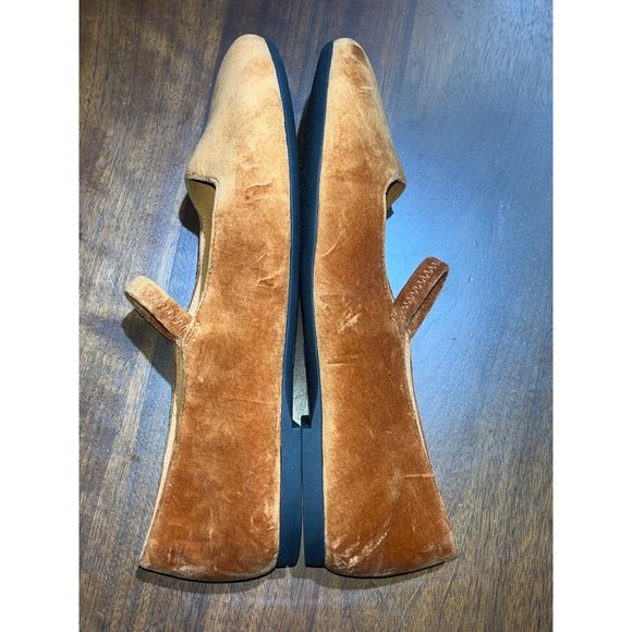Everlane The Mary Jane in Toasted Almond Velvet New Womens Flats Shoes - Picture 8 of 13